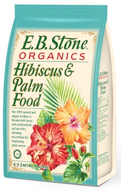 4 lb bag of e.b. stone organics hibiscus & palm food or fertilizer