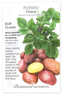 botanical interests potato clancy seed packet