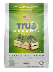 A bag of True Organic Raised Bed Food - Organic Fertilizer