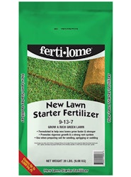 A bag of ferti•lome® New Lawn Starter Fertilizer