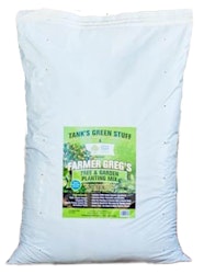 A bag of Farmer Greg's Tree & Garden Planting Mix by Tank's Green Stuff