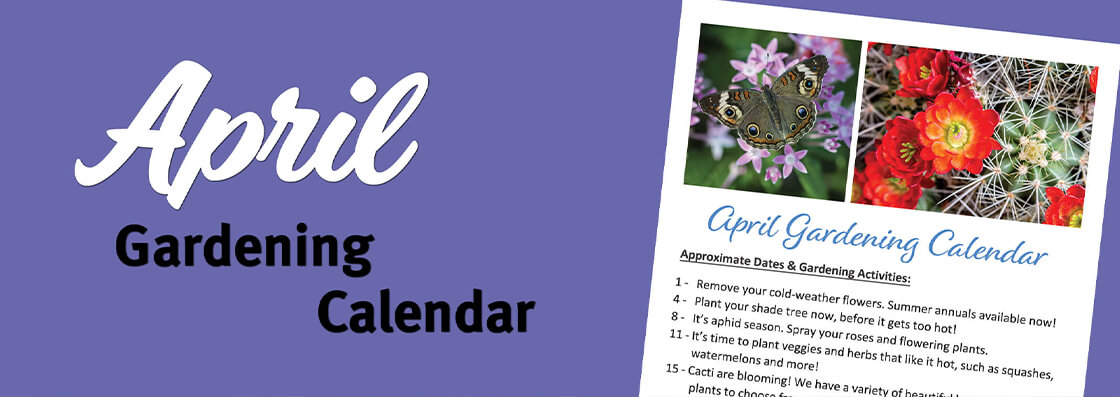 April Gardening Calendar