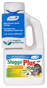 Monterey sluggo plus kills slugs and snails 2.5 lb. jug