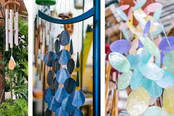 Metal & Wooden Wind Chimes, Metal Wind Chimes and Colorful Round Wind Chimes