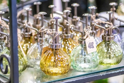 syndicate misting glass spray bottles assorted colors syndicate misting glass spray bottles assorted colors on shelf