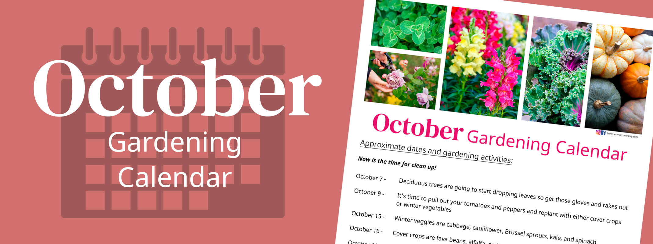 october gardening calendar with tips and images