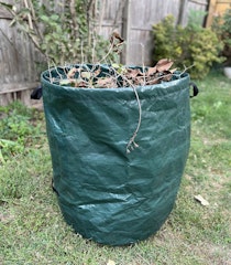 green centurion lawn leaf bigbag with garden rubish inside