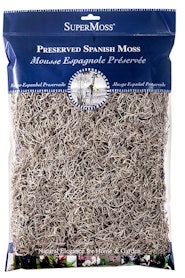 Super moss preserved spanish moss natural 8 oz.