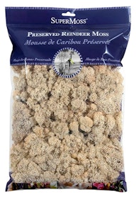 Super moss preserved reindeer moss white 8 oz.