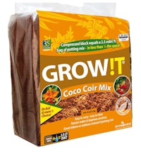 A block of Grow it Coco Coir Mix.