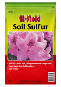 `A bag of Hi-Yield Soil Sulfur.