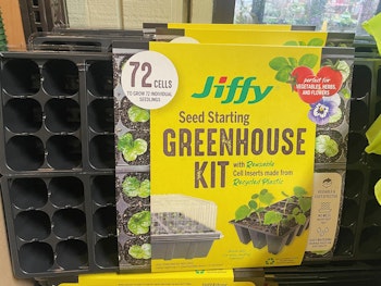 jiffy seed starting greenhouse kit 72 ct