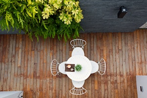 patio furniture next to a vertical garden wall summerwinds arizona