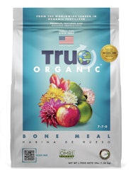 A bag of True Organic Bone Meal.