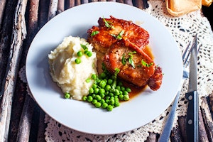 pork tenderloin with mashed potatoes and peas summerwinds arizona