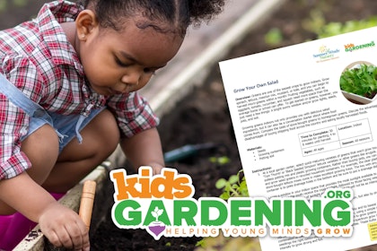 kidsgardening.org helping young minds grow handouts little girl gardening