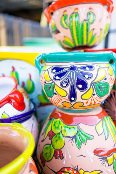 colorful quirky globe trotting pottery summerwinds arizona
