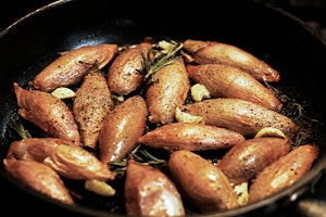 fried caramelized shallots in pan summerwinds arizona