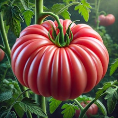 brandywine pink heirloom tomato ai generated