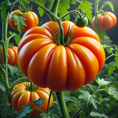 chefs choice orange heirloom tomato ai generated