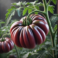 purple calabash heirloom tomato ai generated