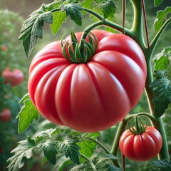 rose heirloom tomato ai generated