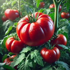 moskvich heirloom tomato ai generated
