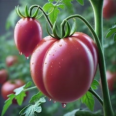 purple russian heirloom tomato ai generated