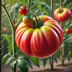 vintage wine heirloom tomato ai generated