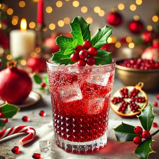 holiday mistletoe mocktail