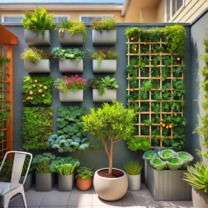 sustainable gardening ideas - vertical gardening