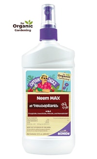 A container of New - Bonide Neem Max for Houseplants.