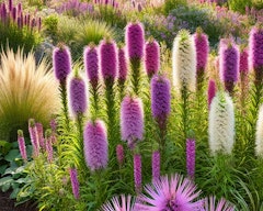 assorted colors of liatris