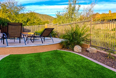 east facing arizona garden during sunset summerwinds arizona