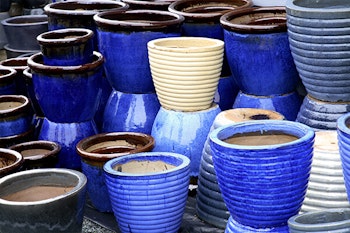 blue plant pottery summerwinds california