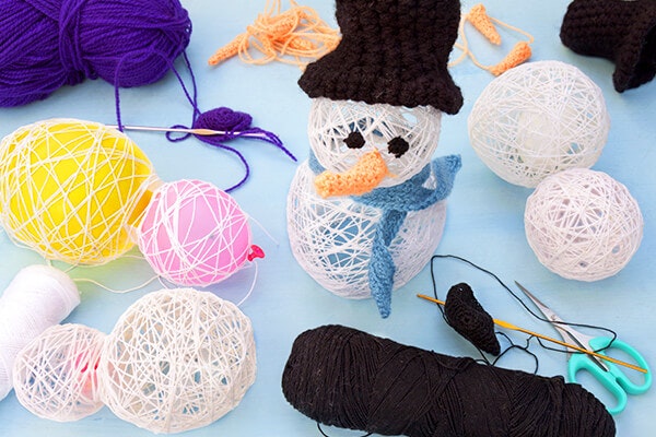 string ball balloon snowmen summerwinds california