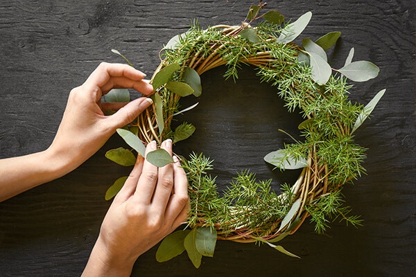 eucalyptus wreath summerwinds california