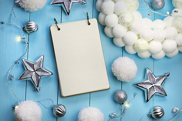 white blue pom pom decor summerwinds california