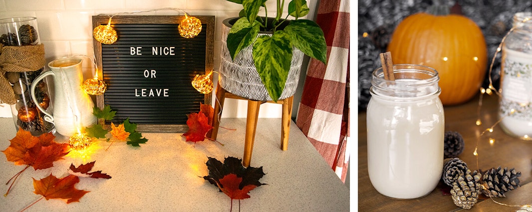 pumpkin lights leaves decor summerwinds california