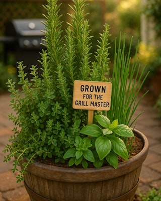 grown for the grill master container garden for dad grown for the grill master container garden for dad