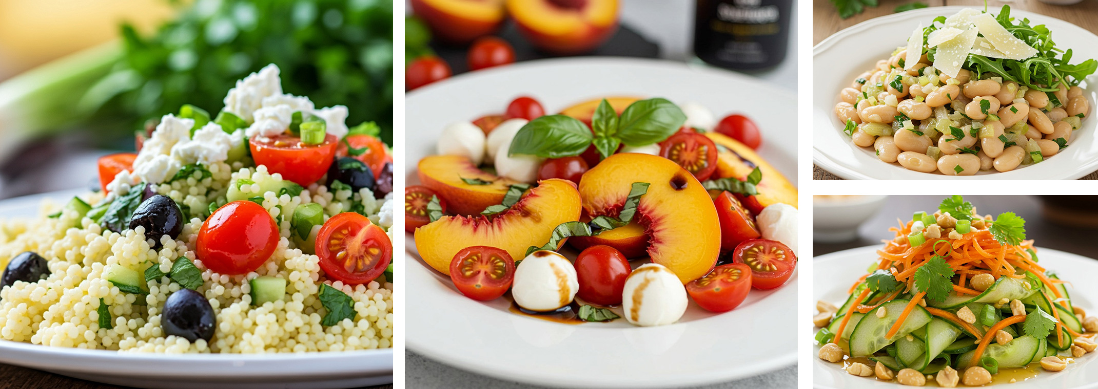 4 different side dishes that work well for hot-weather BBQs.