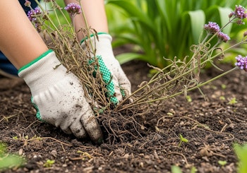 removing verbena removing verbena