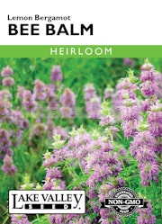 A package of Lake Valley Seed - Lemon Bergamot Bee Balm seeds.