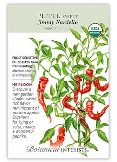 Jimmy Nardello Sweet Pepper Seeds by Botanical Interests