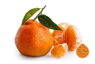Owari Satsuma Mandarin isolated on white.