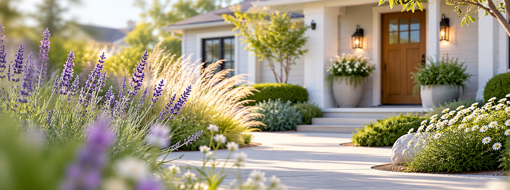 Curb appeal; enhancing your landscape with plants full of color and texture.