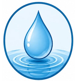 Illustration of water droplet.