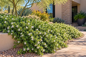 Myopurum groundcover growing in the garden.