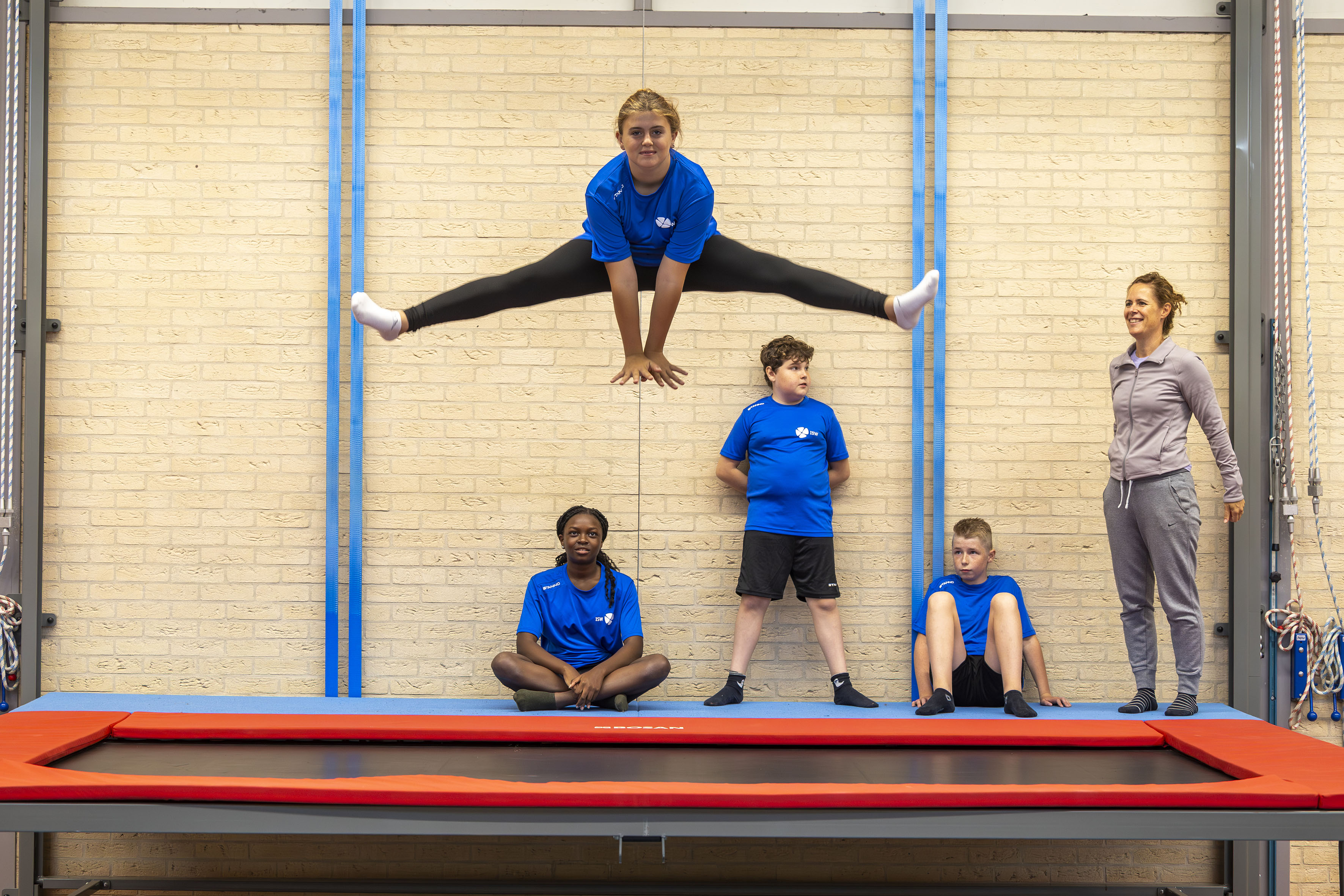 Leerlingen in gymles