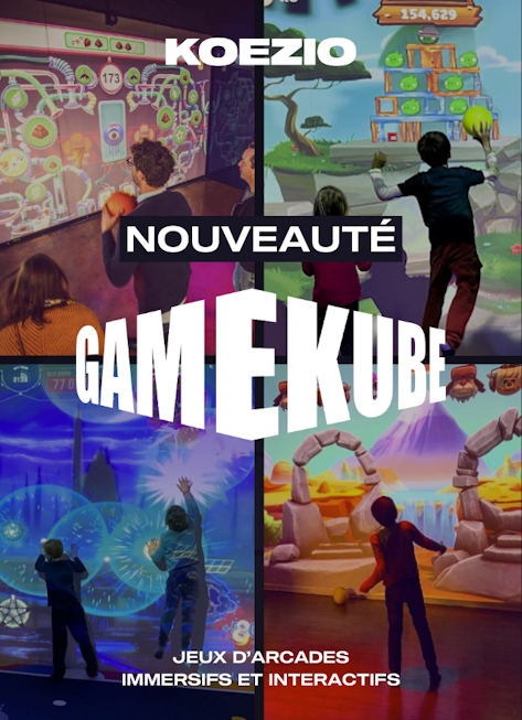 GameKube - Arcade de jeux interactive - Affiche nouveauté